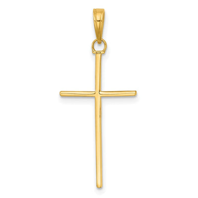 14K gold cross pendant