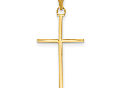 14K gold cross pendant