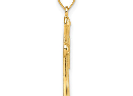 14k Yellow Gold Pendants Style K10076 - Classique Jewelry Inc.
