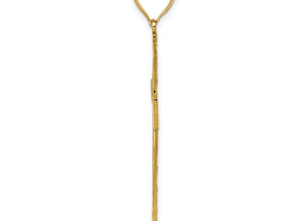 14k Yellow & Rhodium Pendants Style K10077 - Classique Jewelry Inc.