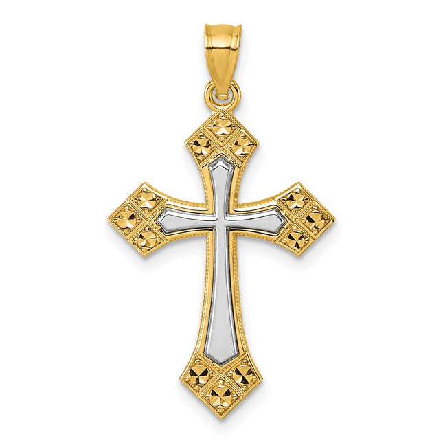 14k Two-tone Pendants Style K10086 - Classique Jewelry Inc.