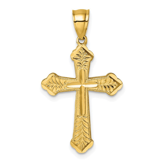 14k Yellow Gold Pendants Style K10088 - Classique Jewelry Inc.