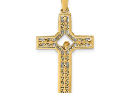 14k Two-tone Pendants Style K10092 - Classique Jewelry Inc.