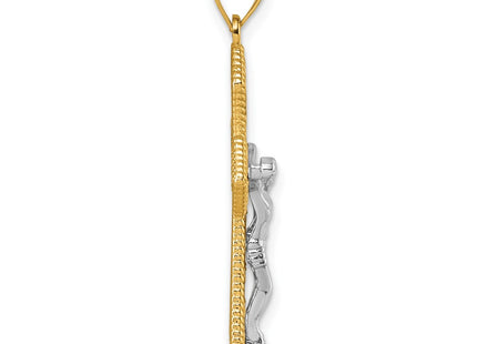 14k Two-tone Pendants Style K10098 - Classique Jewelry Inc.