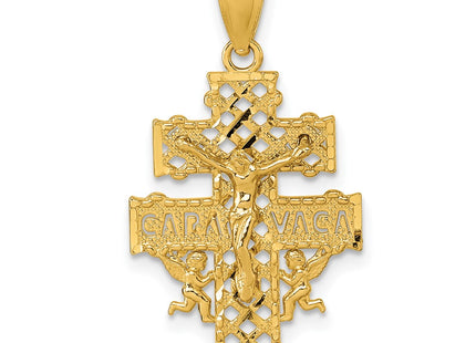 14k Yellow Gold Pendants Style K10100 - Classique Jewelry Inc.