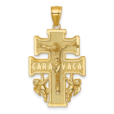 14K gold cross pendant