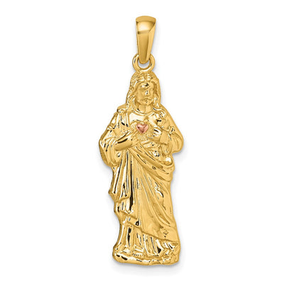 14K gold heart pendant