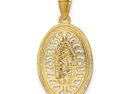 14k Yellow & Rhodium Pendants Style K10103 - Classique Jewelry Inc.