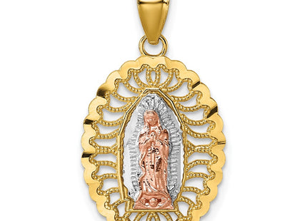 14k Two-tone Pendants Style K10104 - Classique Jewelry Inc.