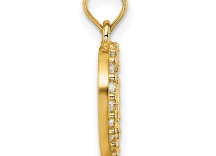 14k Yellow Gold Pendants Style K10106 - Classique Jewelry Inc.