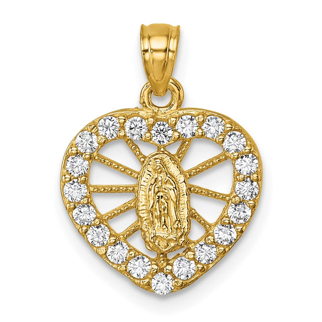 14k Yellow Gold Pendants Style K10106 - Classique Jewelry Inc.