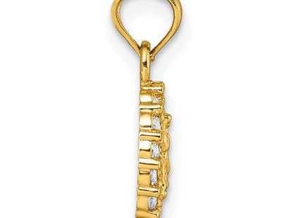 14k Yellow Gold Pendants Style K10107 - Classique Jewelry Inc.