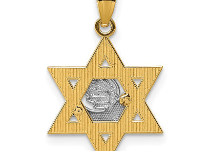 14k Two-tone Pendants Style K10113 - Classique Jewelry Inc.