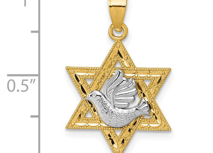 14k Two-tone Pendants Style K10113 - Classique Jewelry Inc.