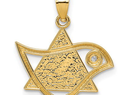 14k Yellow Gold Pendants Style K10116 - Classique Jewelry Inc.