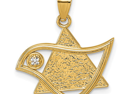 14k Yellow Gold Pendants Style K10116 - Classique Jewelry Inc.