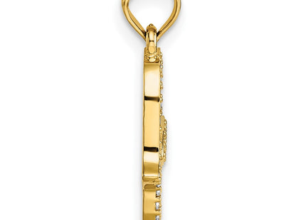 14k Yellow Gold Pendants Style K10117 - Classique Jewelry Inc.