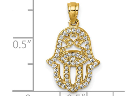 14k Yellow Gold Pendants Style K10117 - Classique Jewelry Inc.