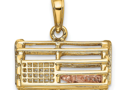 14k Two-tone Pendants Style K1069 - Classique Jewelry Inc.