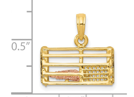14k Two-tone Pendants Style K1069 - Classique Jewelry Inc.