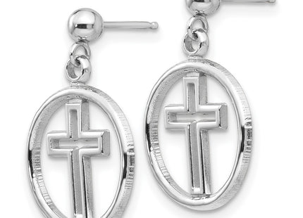 14k White Gold Earrings Style K108 - Classique Jewelry Inc.