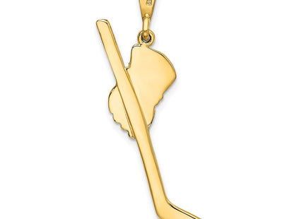 14k Yellow & Rhodium Pendants Style K1126 - Classique Jewelry Inc.