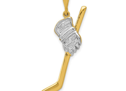 14k Yellow & Rhodium Pendants Style K1126 - Classique Jewelry Inc.