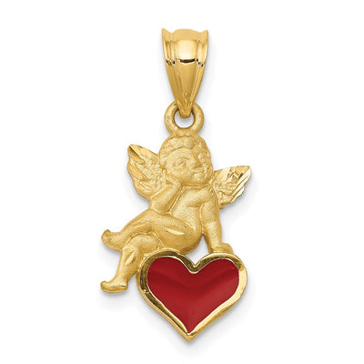 14K gold heart pendant