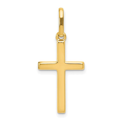 14K gold cross pendant