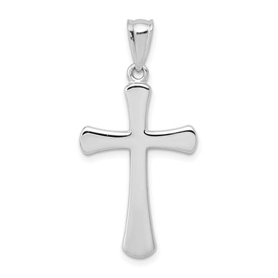 14K white gold cross pendant