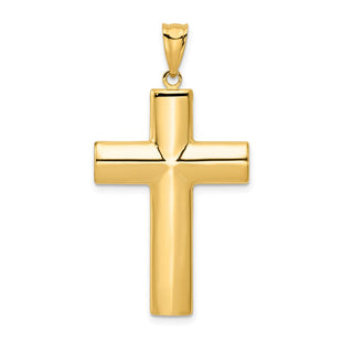 14k Hollow Cross Pendant (Style K1206)