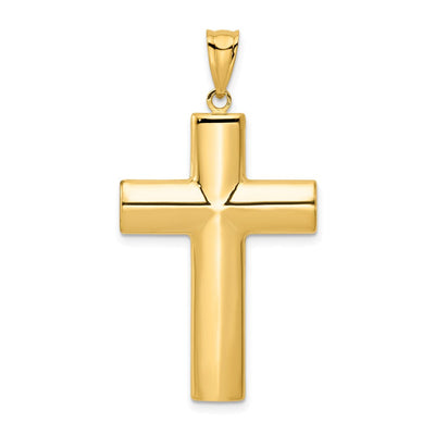 14K gold cross pendant