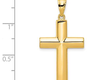 14k Hollow Cross Pendant (Style K1207)
