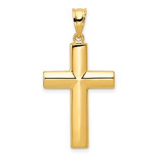 14k Hollow Cross Pendant (Style K1207)