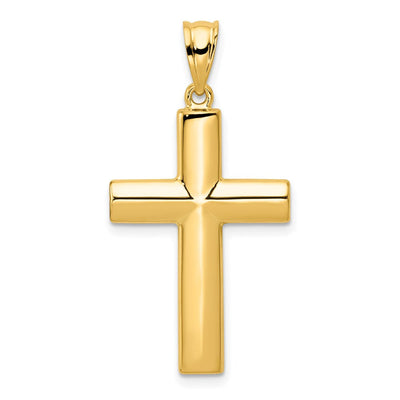 14K gold cross pendant