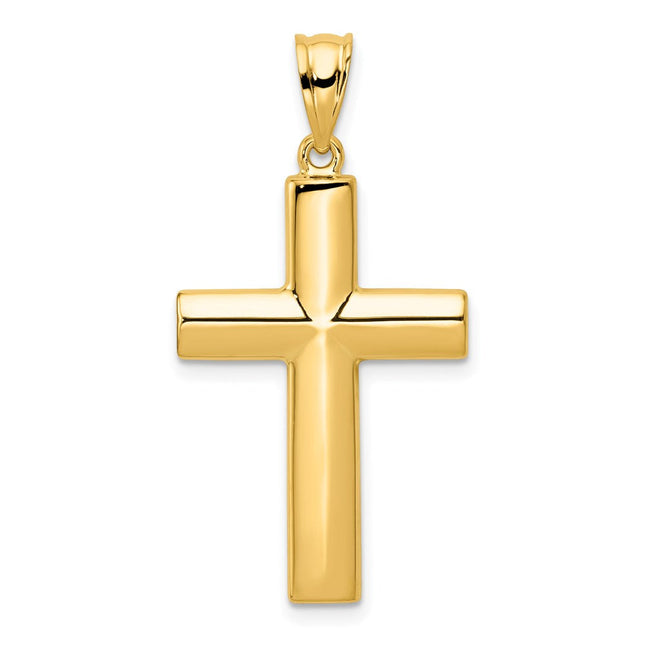 14K gold cross pendant