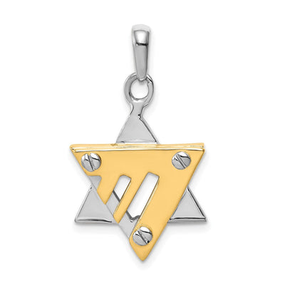 14K gold star pendant