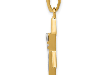 14k Two-tone Pendants Style K1286 - Classique Jewelry Inc.