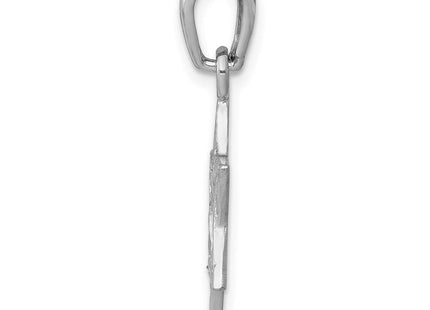14k White Gold Star Of David Pendant (Style K1288)