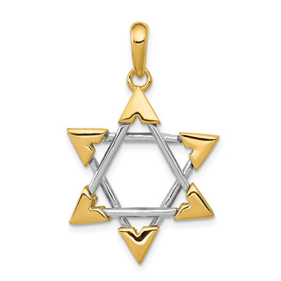 14K gold star pendant