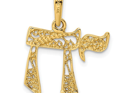 14K gold pendant, another view