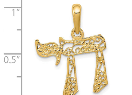 14K gold pendant, further view