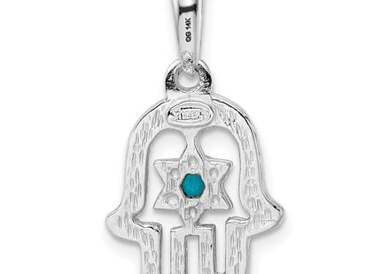 14k White Gold Pendants Style K1307 - Classique Jewelry Inc.