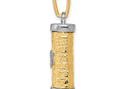 14K gold pendant, alternate view