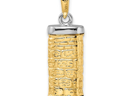 14K gold pendant, another view