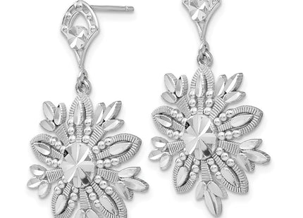 14k White Gold Earrings Style K1382 - Classique Jewelry Inc.