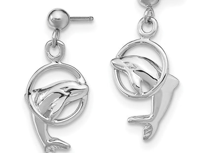 14k White Gold Earrings Style K1401 - Classique Jewelry Inc.