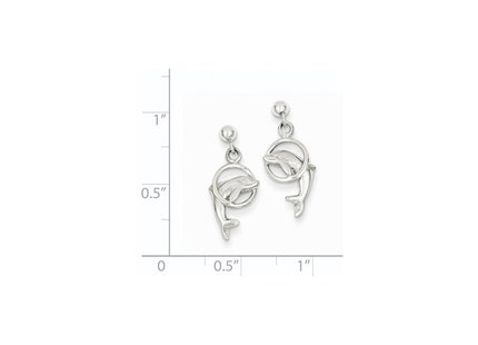 14k White Gold Earrings Style K1401 - Classique Jewelry Inc.