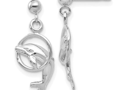 14k White Gold Earrings Style K1401 - Classique Jewelry Inc.