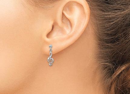 14k White Gold Earrings Style K1408 - Classique Jewelry Inc.